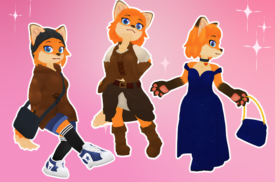 Lunaria - Fox Avatar VRChat 3D model_3