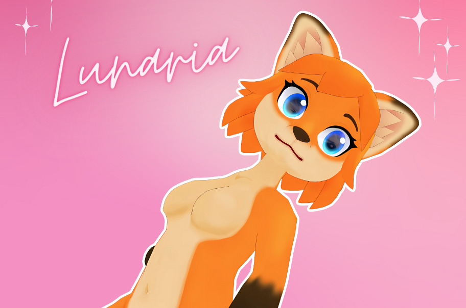 Lunaria - Fox Avatar VRChat 3D model_6