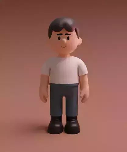 Creative Characters low-poly 3D model Low-poly 3D model