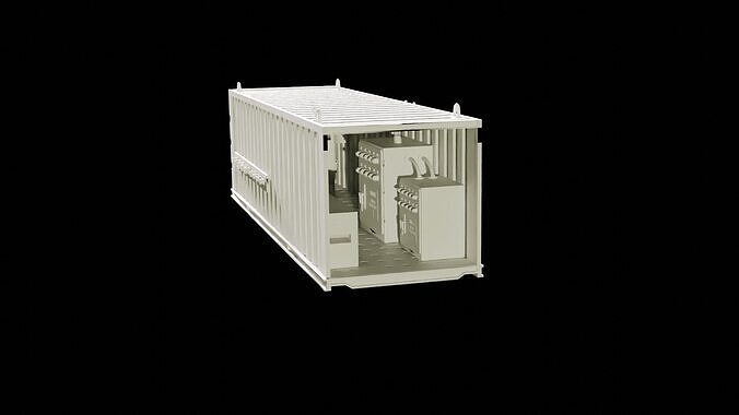 Gold Mining series no 1- electric container Free low-poly 3D model