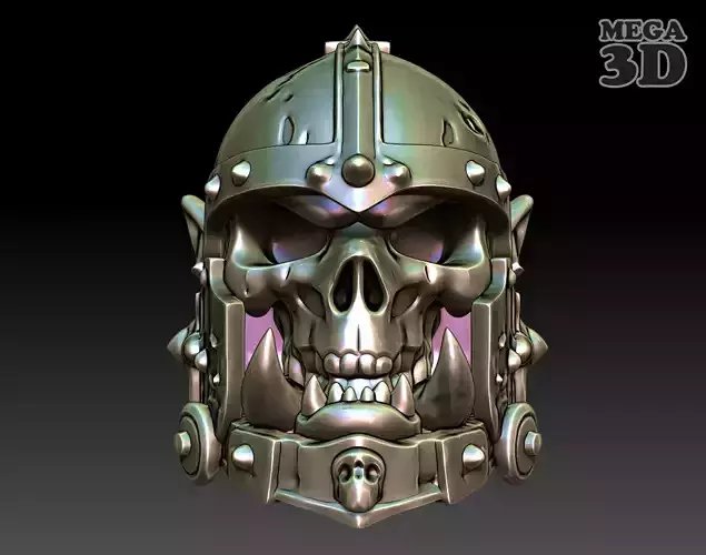 Orc Skull 07-250328 3D print model