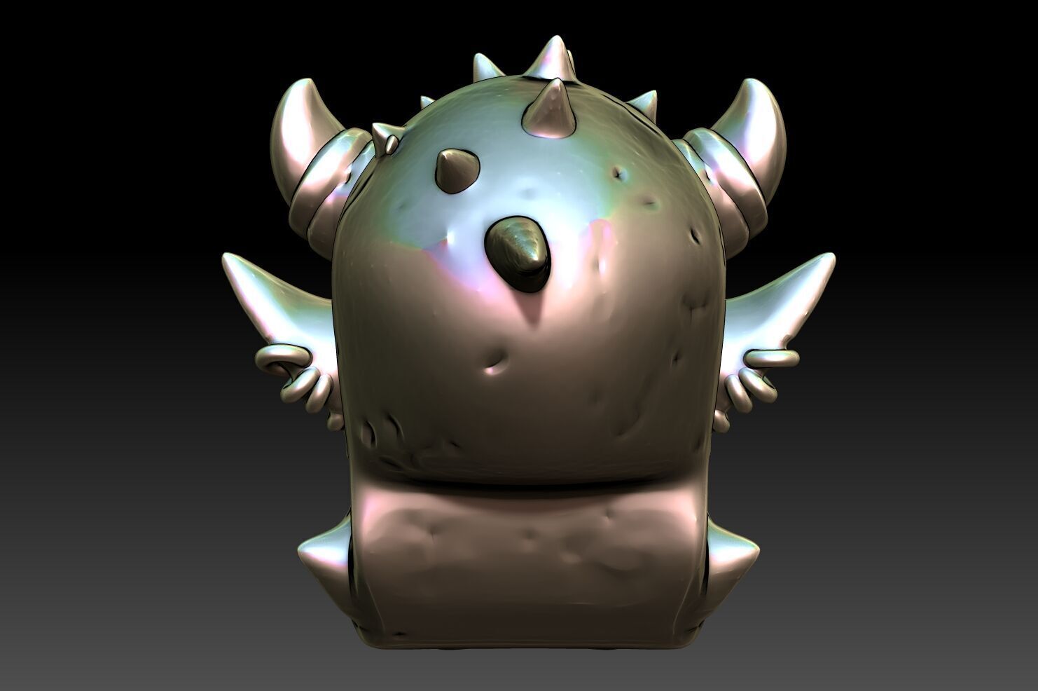 Orc Skull 05-250328 3D print model_5