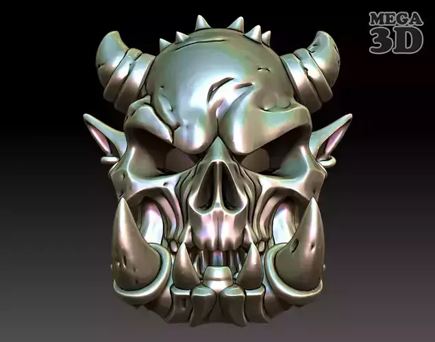 Orc Skull 05-250328 3D print model