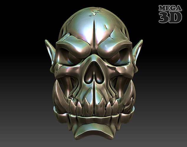 Orc Skull 04-250328 3D print model