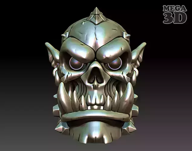 Orc Skull 01-250328 3D print model