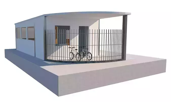 Modern security booth