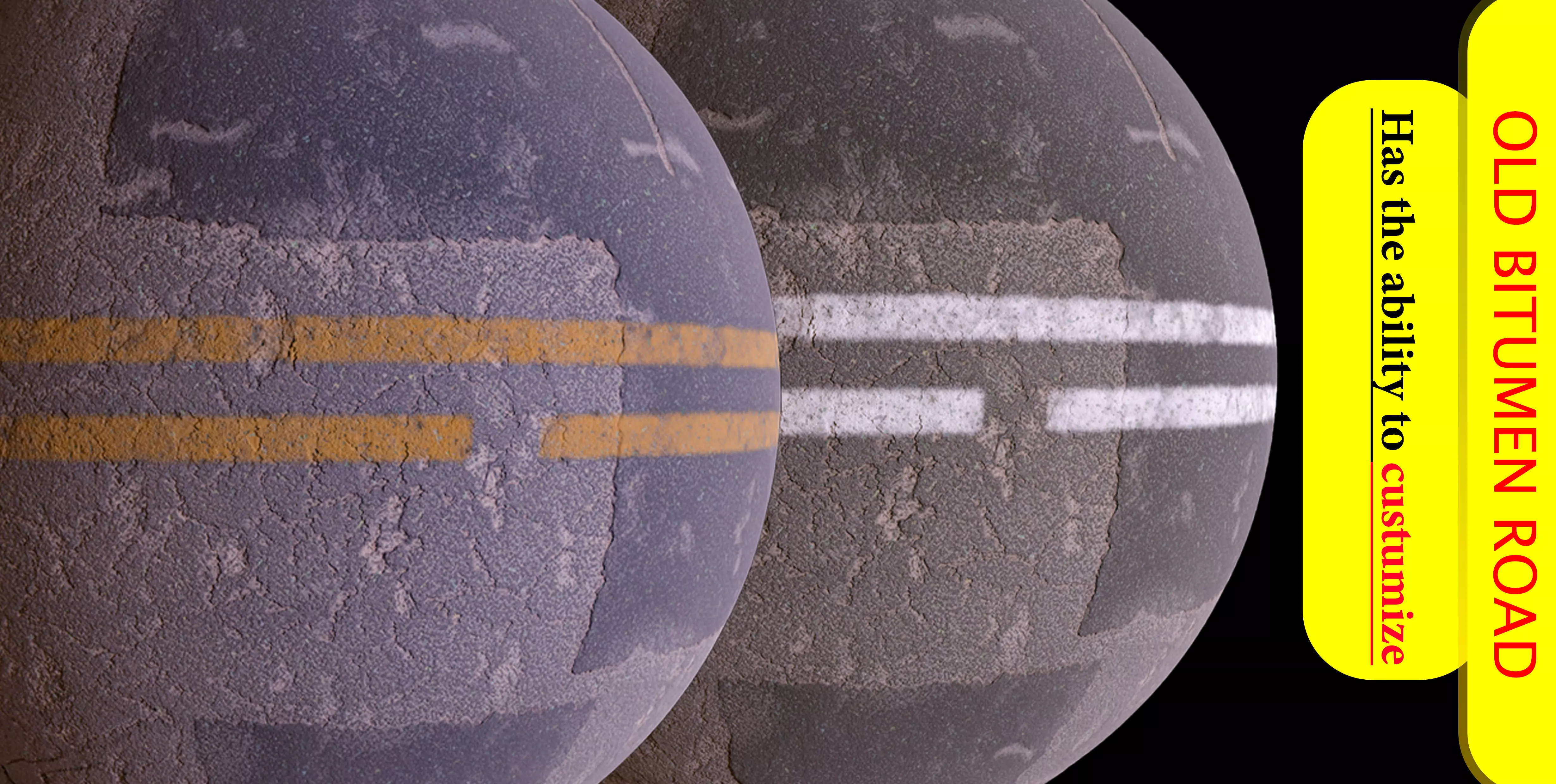 OLD BITUMEN ROAD MATERIAL Texture_0