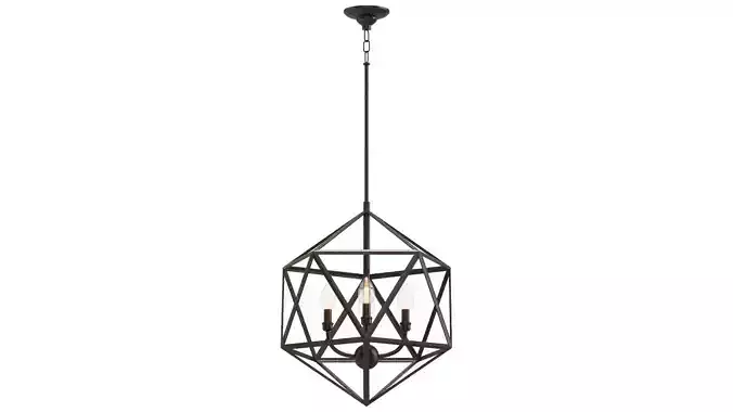 Industrial Pendant Light 3D model