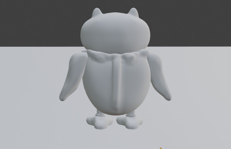 3D Modeling Toy - Buboo The Owl Low-poly 3D model_7