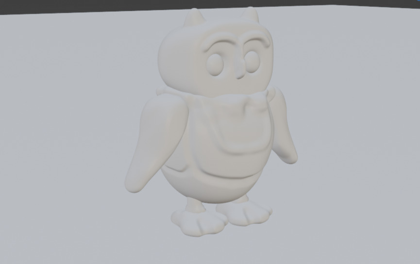 3D Modeling Toy - Buboo The Owl Low-poly 3D model_9