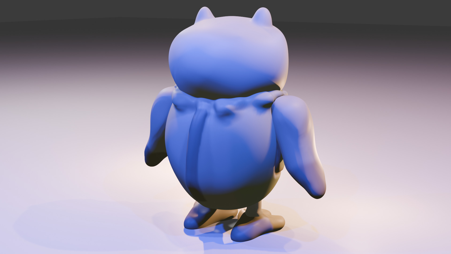 3D Modeling Toy - Buboo The Owl Low-poly 3D model_3