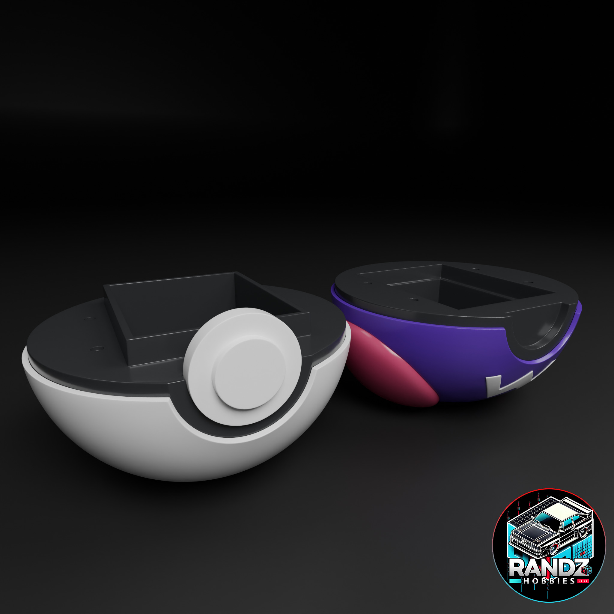 Masterball Themed Card Deck for Pokemon Cards 3D print model_1