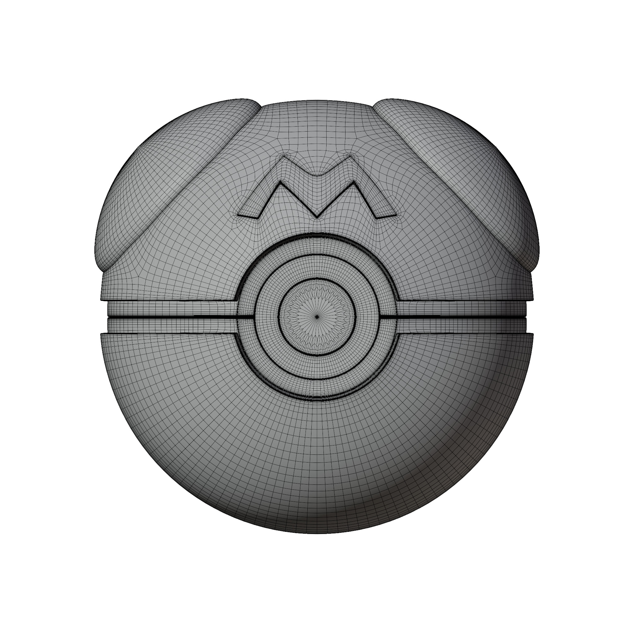 Masterball Themed Card Deck for Pokemon Cards 3D print model_12