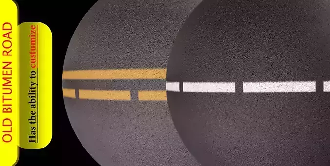 NEW BITUMEN ROAD SBS SBSAR texture4K16bit