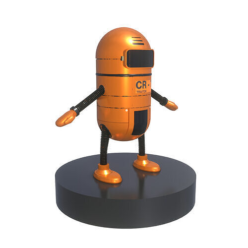 CUTE SMALL ROBOT - GAME READY - PBR TEXTURES Low-poly 3D model