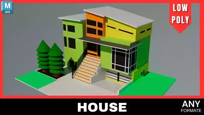 LOW-POLY BUILDING 3D MODEL IN MAYA