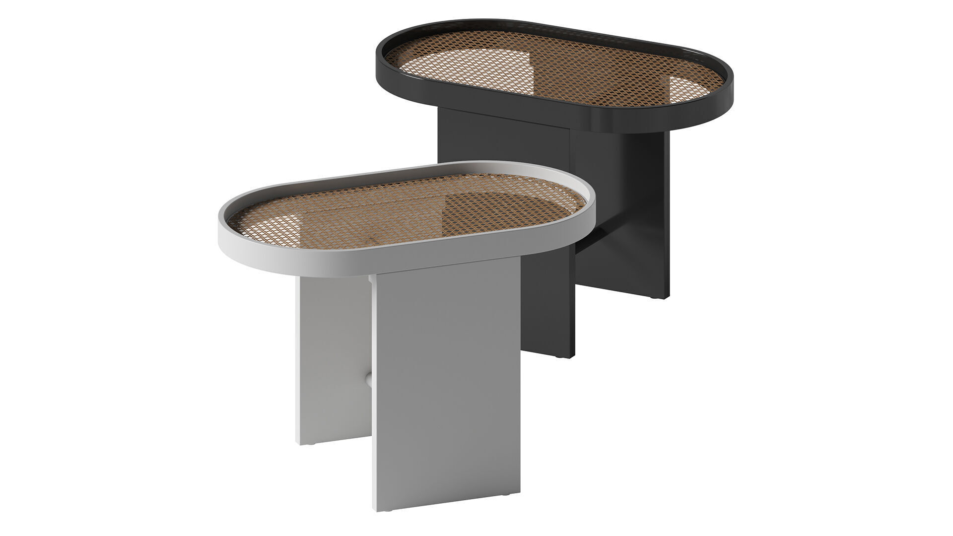 Piani side table by Editions Milano 3D model_1