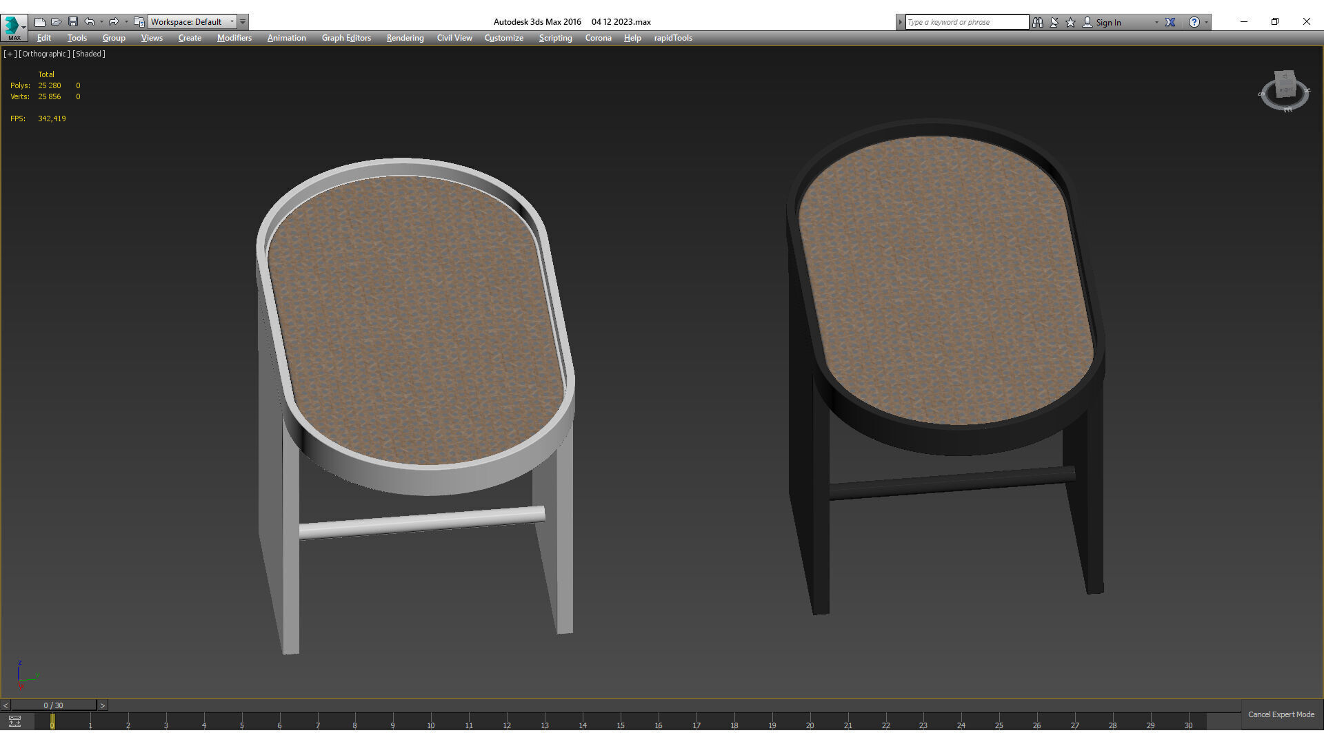 Piani side table by Editions Milano 3D model_5