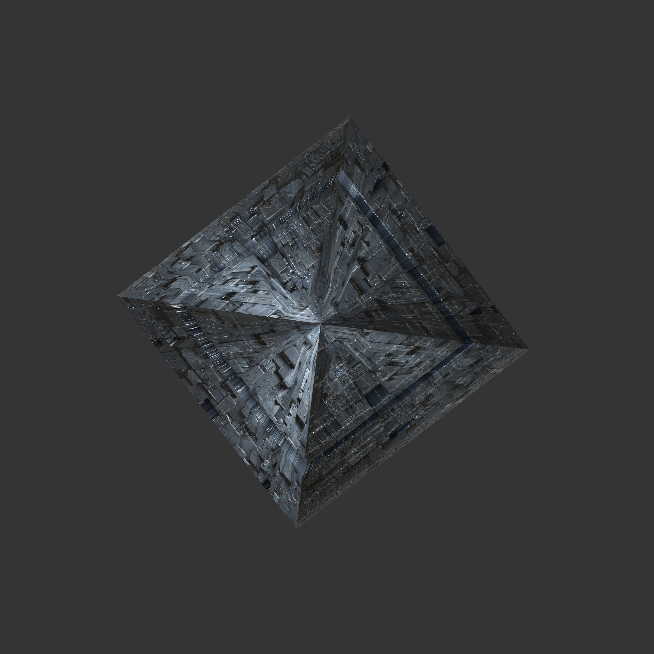 Monolithic pyramid 3D model_2