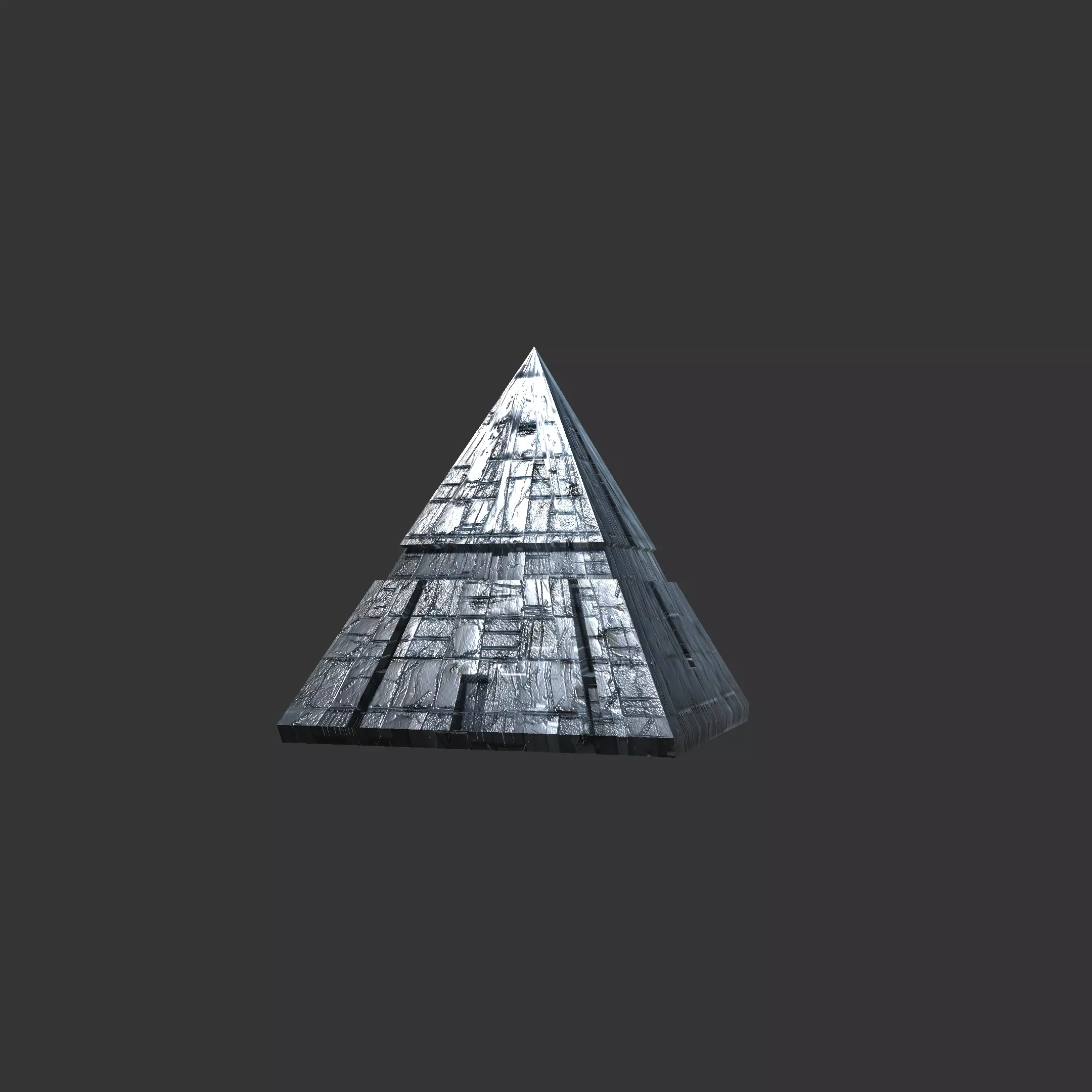 Monolithic pyramid 3D model_0