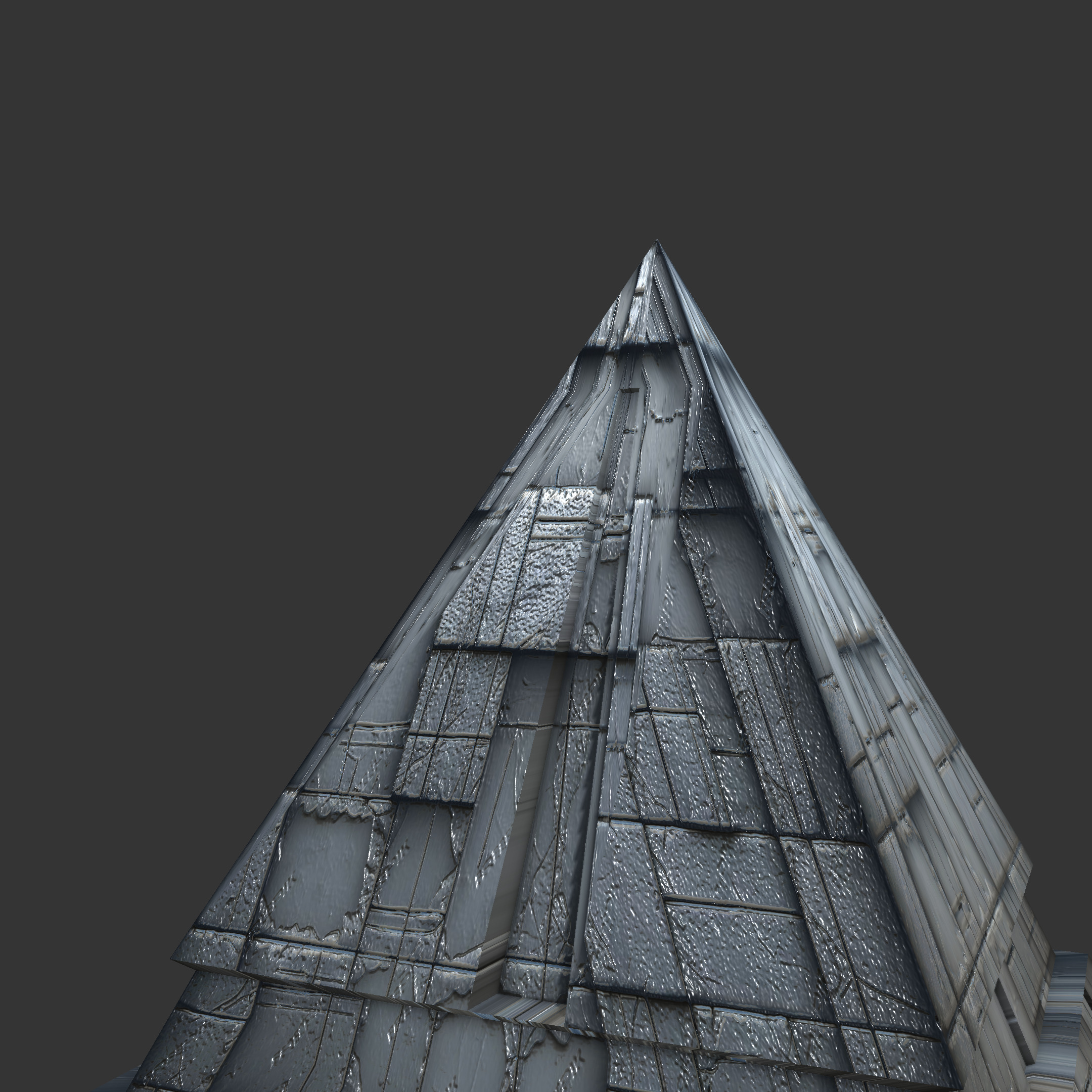 Monolithic pyramid 3D model_3
