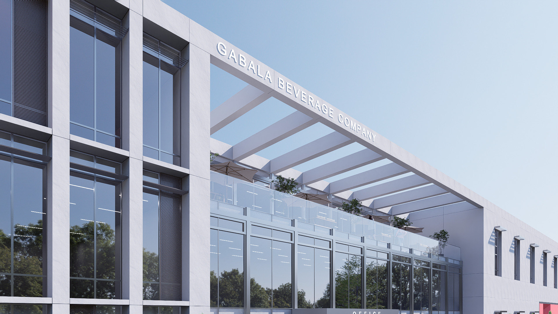 Building modern architecture Low-poly 3D model_19