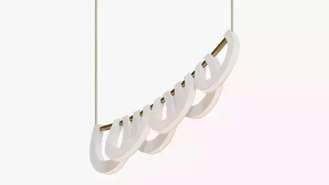 Tricot pendant light by Tibo 3D model