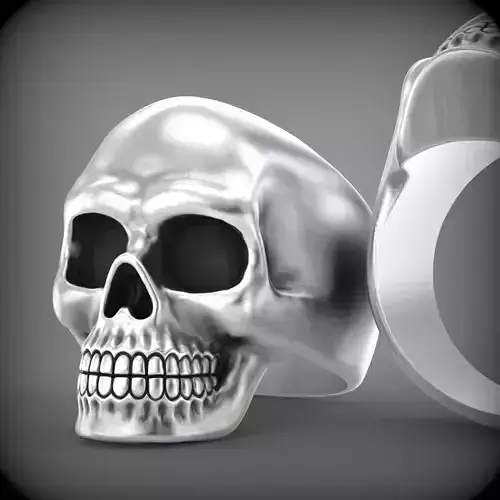 Skull Ring V06 3D print model