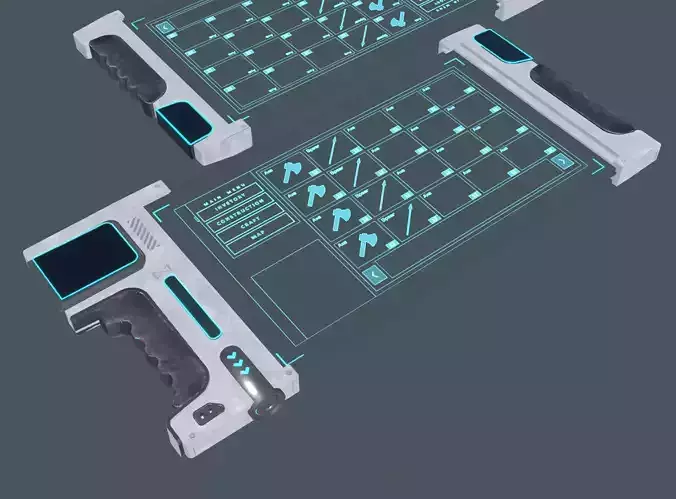 SCIFI TABLET - PBR - GAME READY