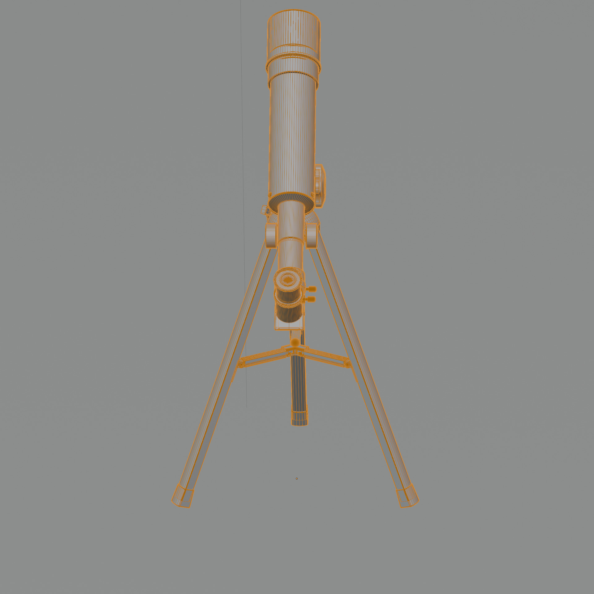 Telescope Zoom 90X HD Focus Astronomical Low-poly 3D model_20