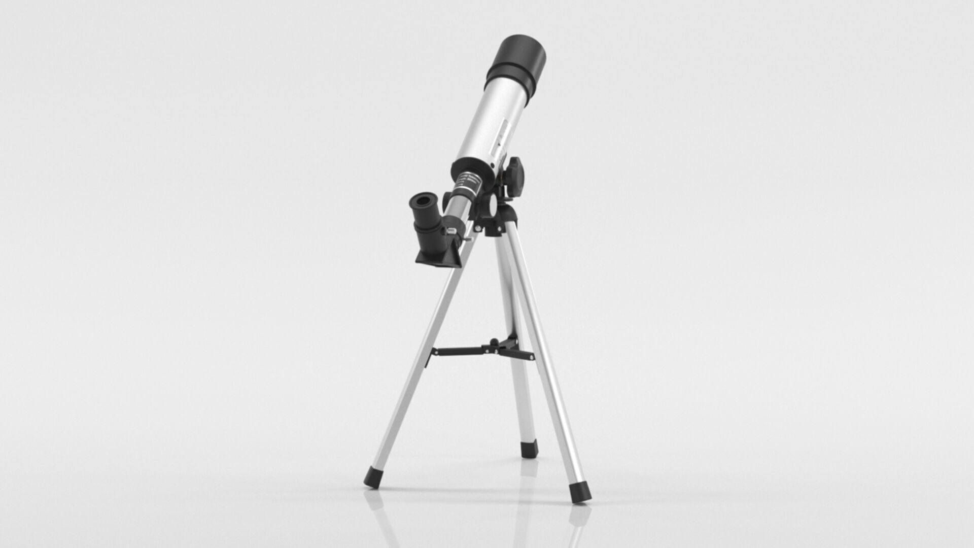 Telescope Zoom 90X HD Focus Astronomical Low-poly 3D model_8