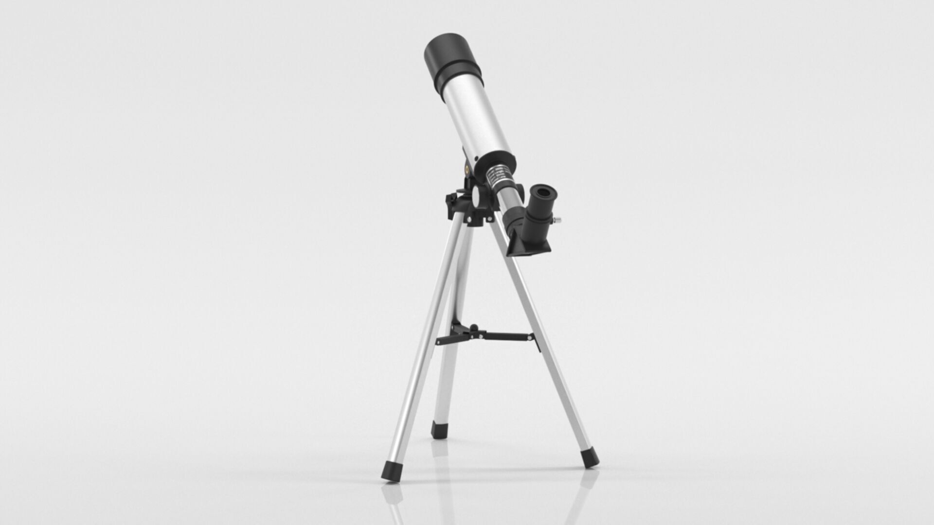 Telescope Zoom 90X HD Focus Astronomical Low-poly 3D model_9