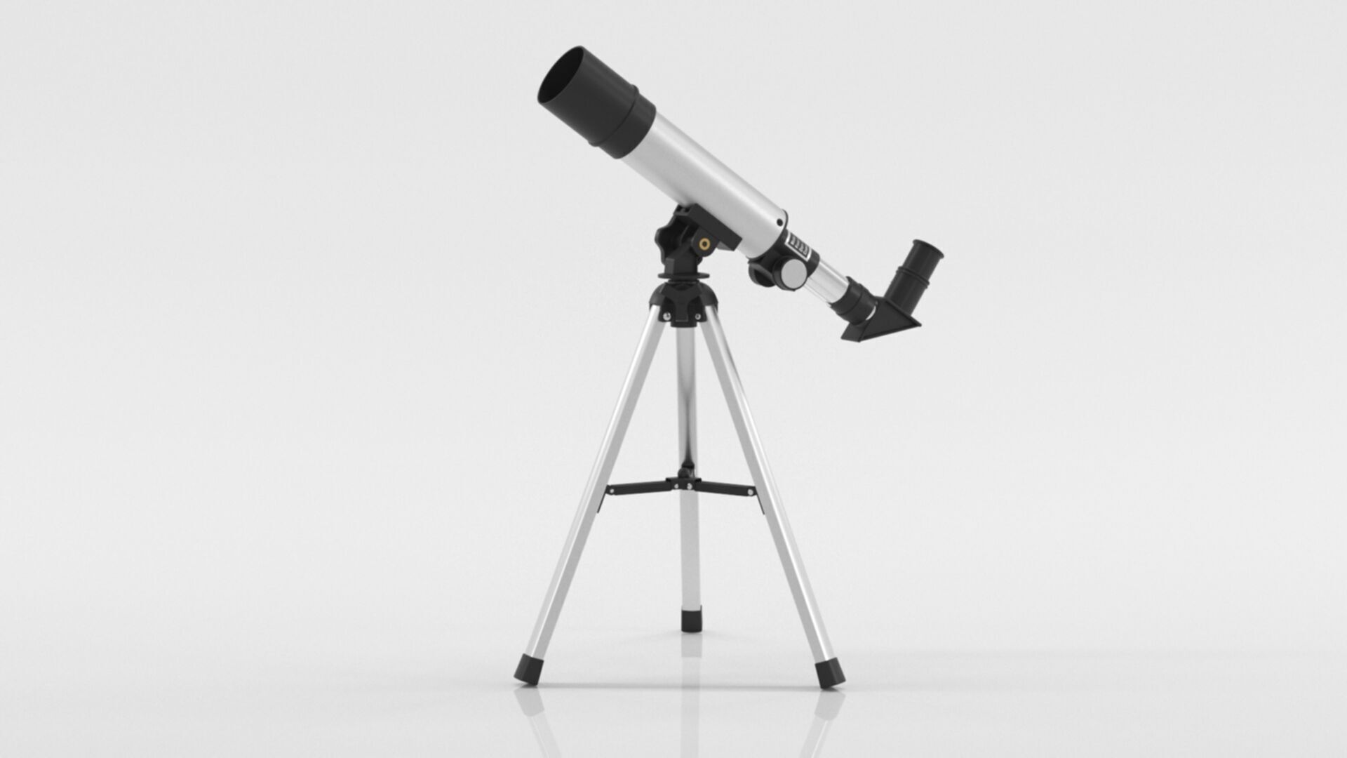 Telescope Zoom 90X HD Focus Astronomical Low-poly 3D model_12
