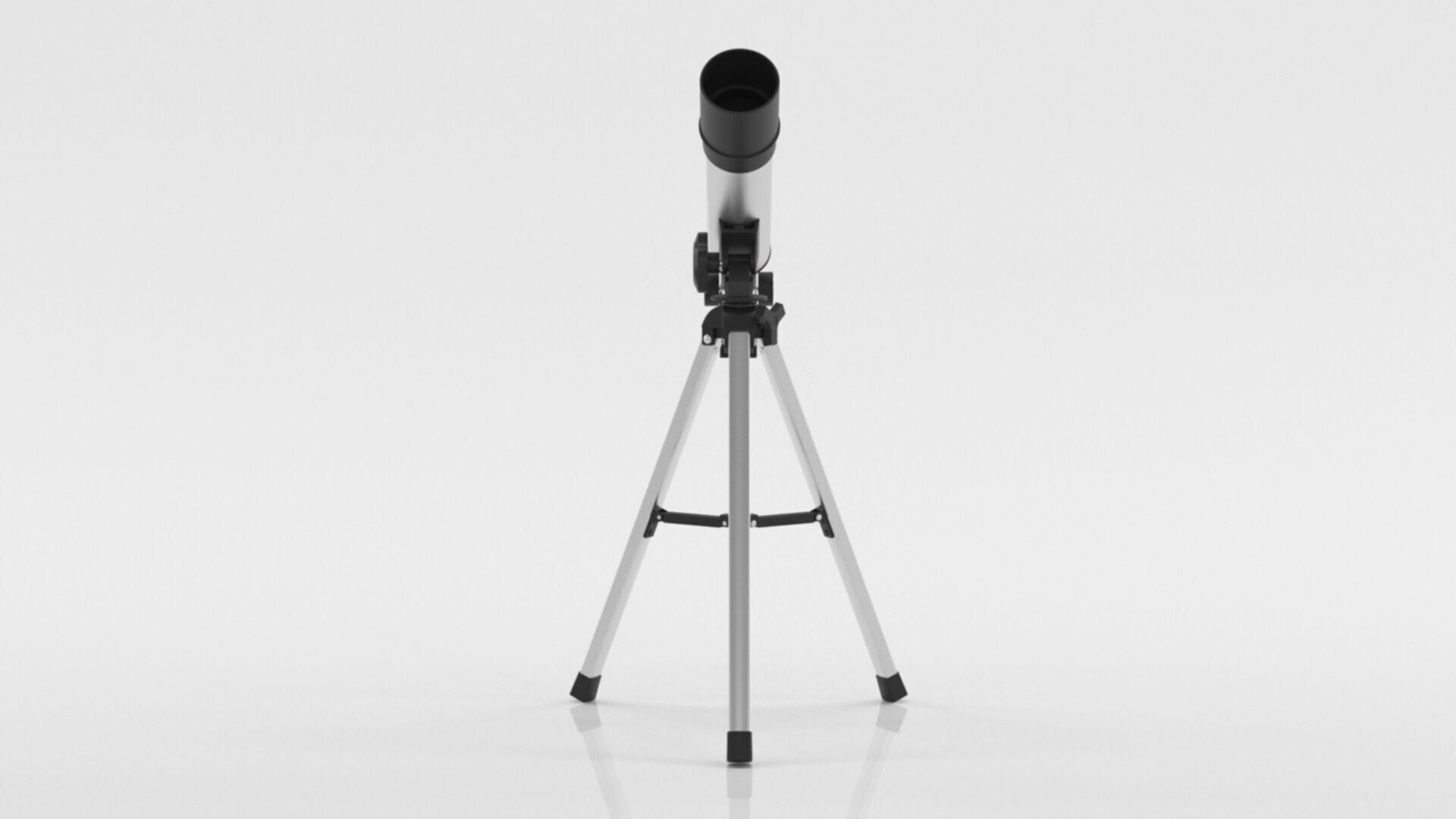 Telescope Zoom 90X HD Focus Astronomical Low-poly 3D model_1