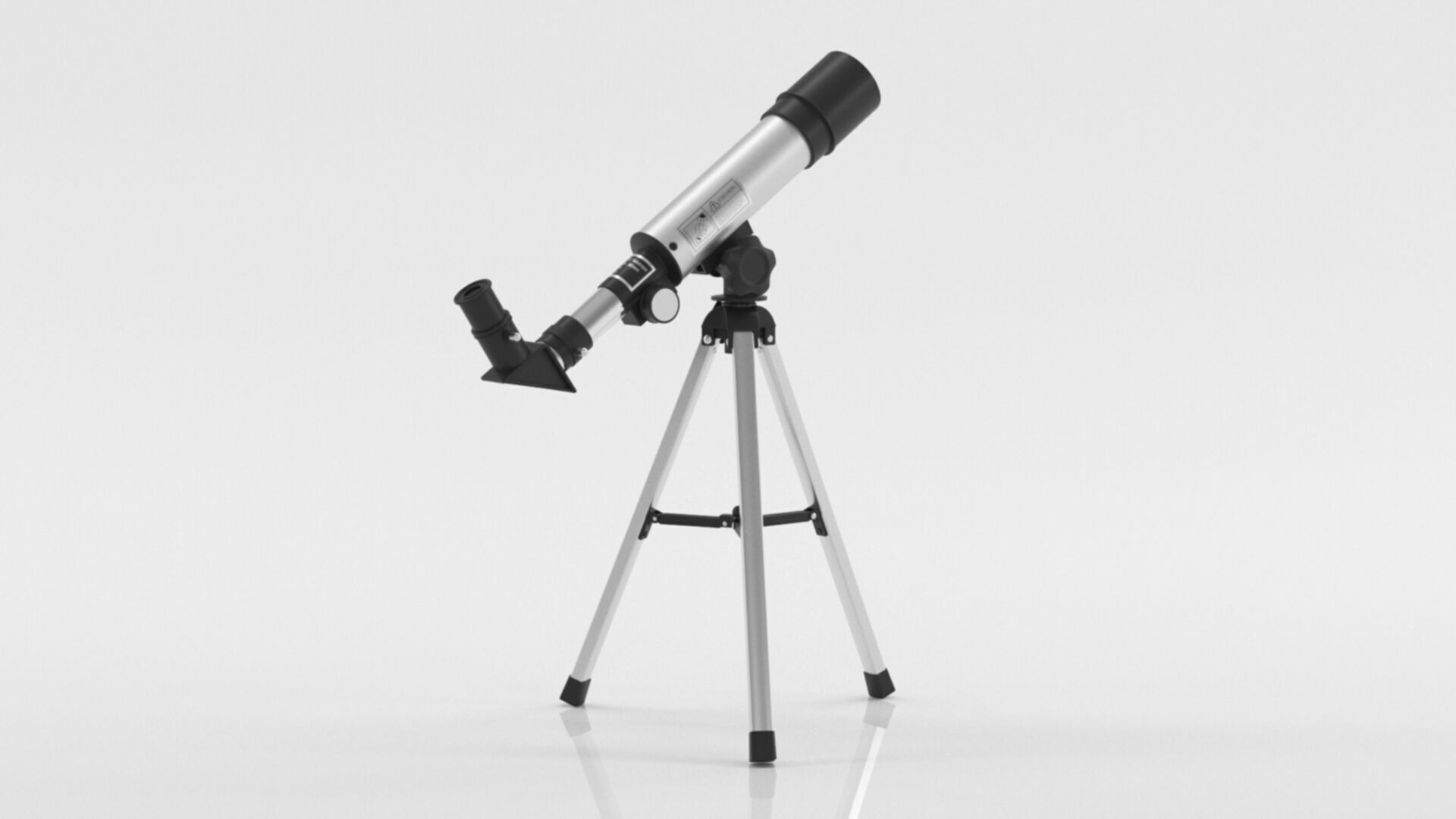 Telescope Zoom 90X HD Focus Astronomical Low-poly 3D model_7