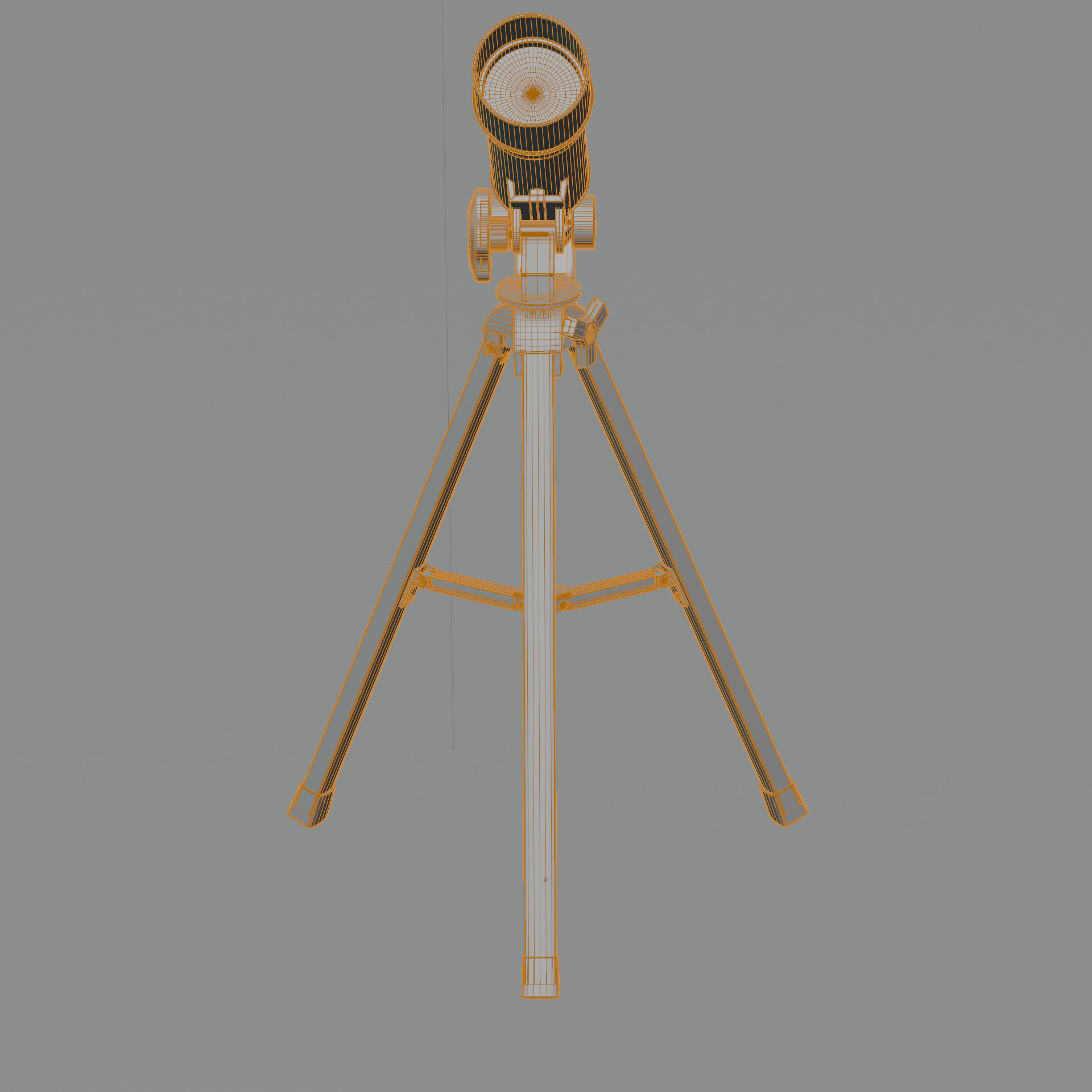 Telescope Zoom 90X HD Focus Astronomical Low-poly 3D model_18