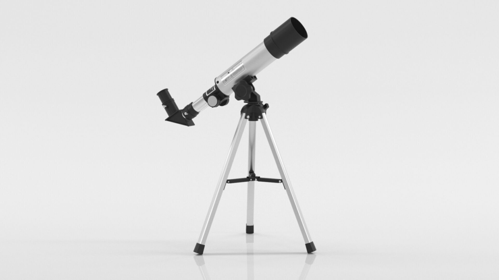 Telescope Zoom 90X HD Focus Astronomical Low-poly 3D model_5