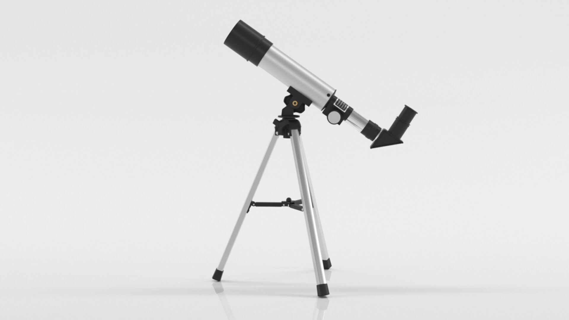 Telescope Zoom 90X HD Focus Astronomical Low-poly 3D model_11
