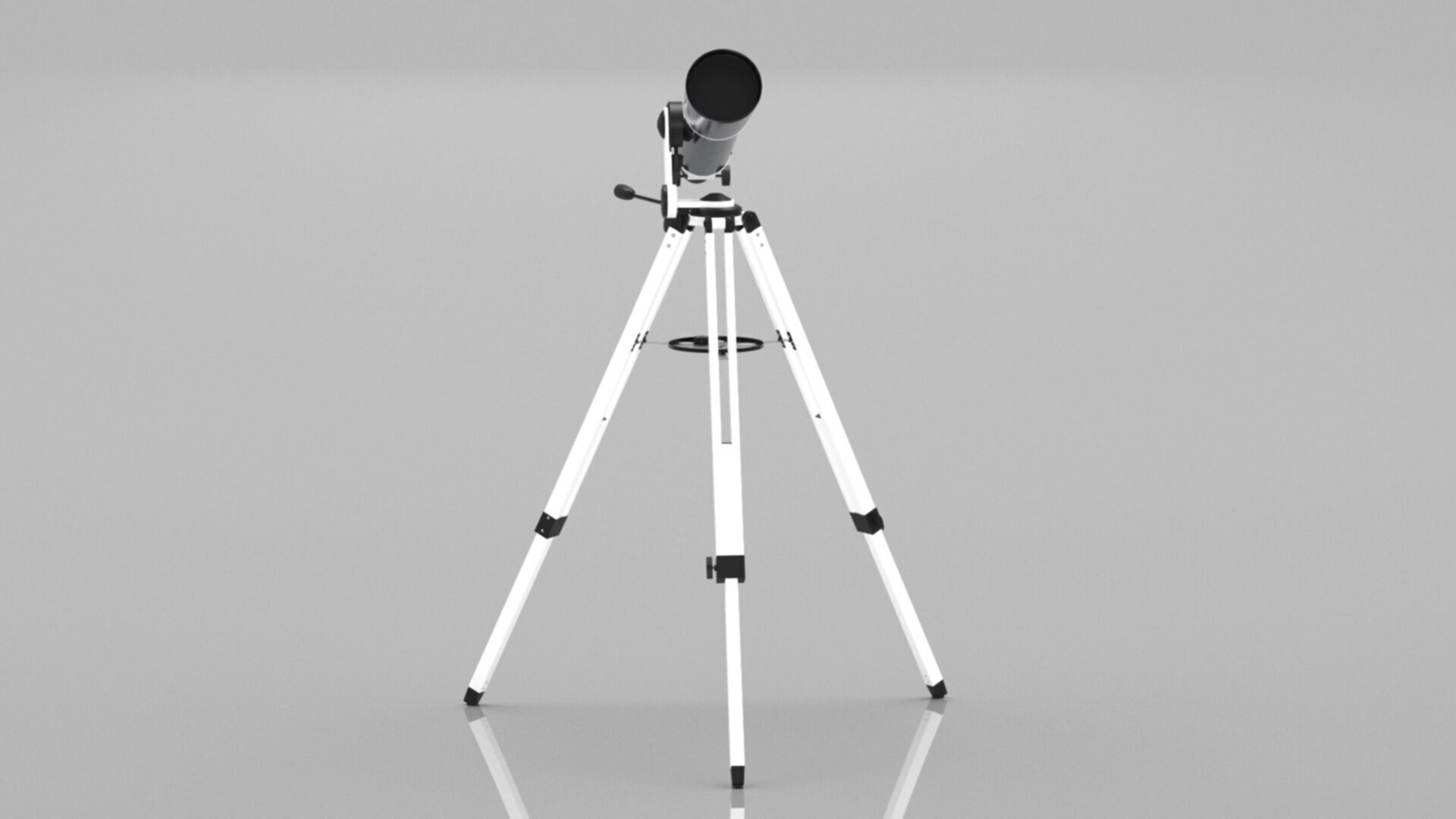 Celestron Omni AZ 102 Telescope with Smartphone Adapter Low-poly 3D model_2