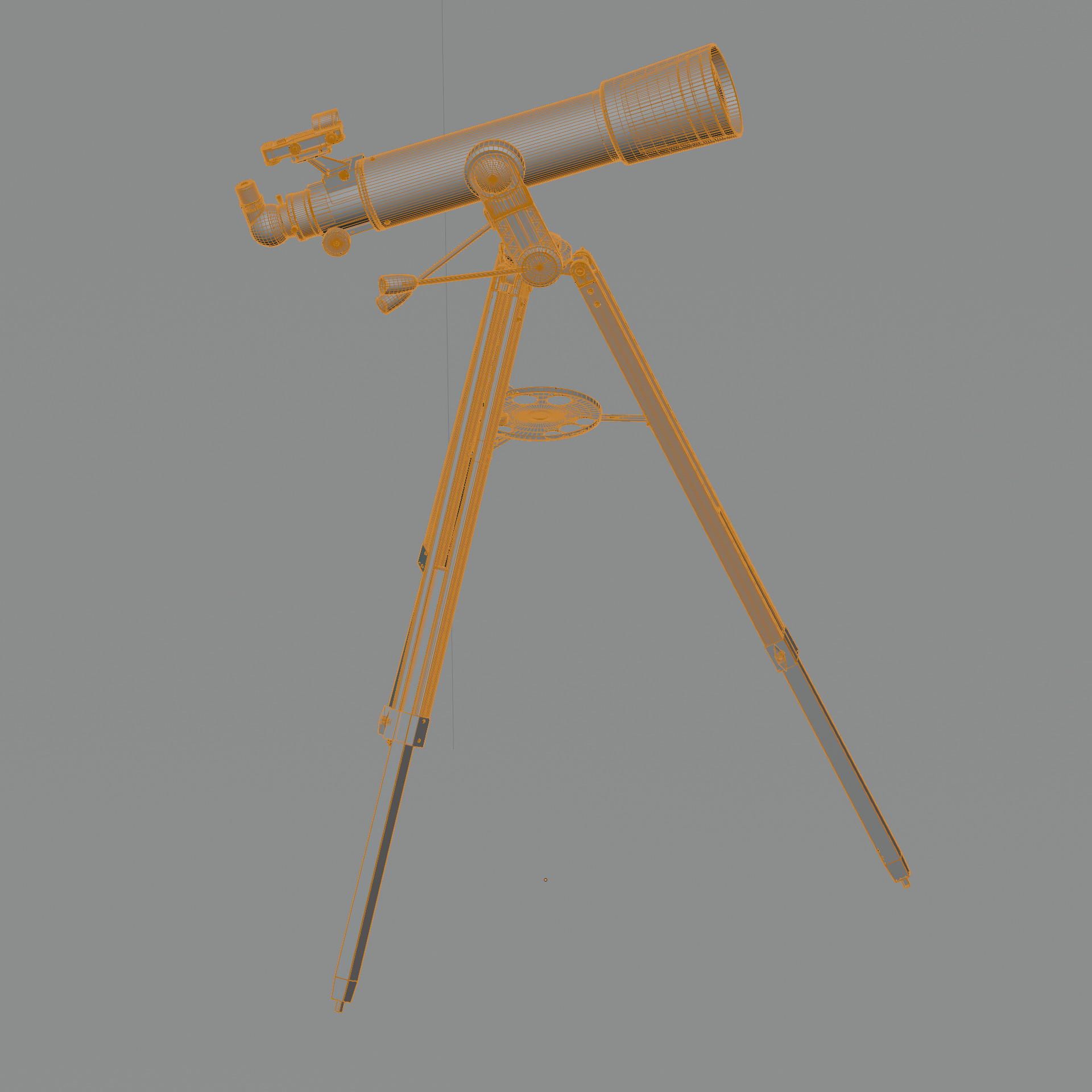 Celestron Omni AZ 102 Telescope with Smartphone Adapter Low-poly 3D model_19