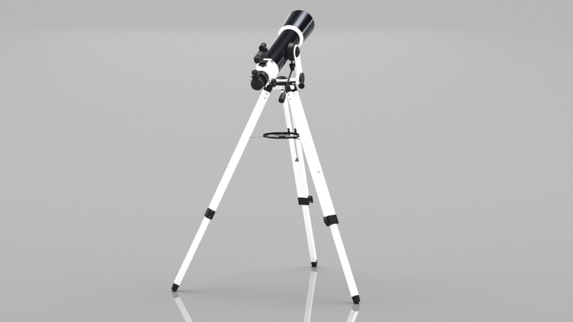 Celestron Omni AZ 102 Telescope with Smartphone Adapter Low-poly 3D model_8