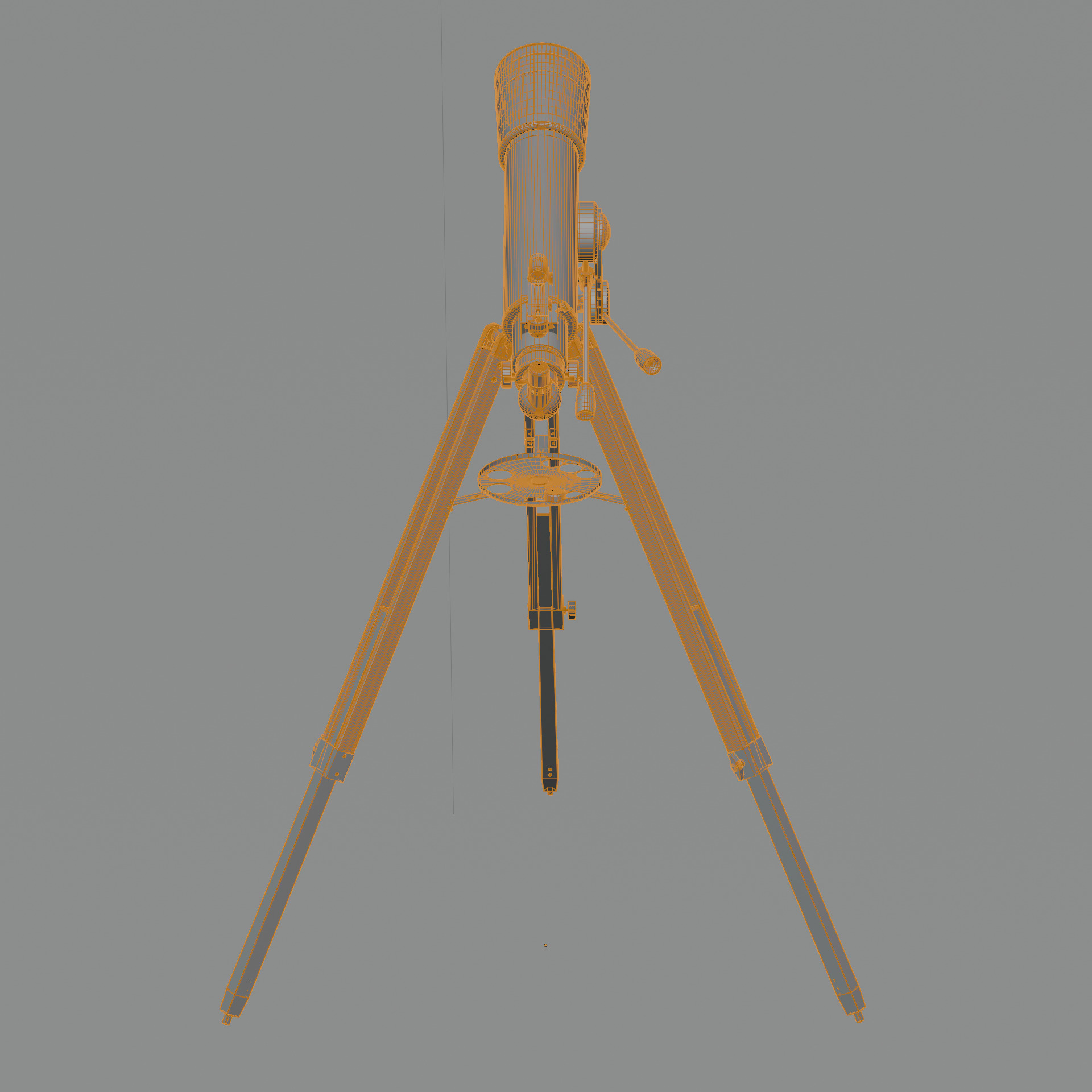 Celestron Omni AZ 102 Telescope with Smartphone Adapter Low-poly 3D model_20