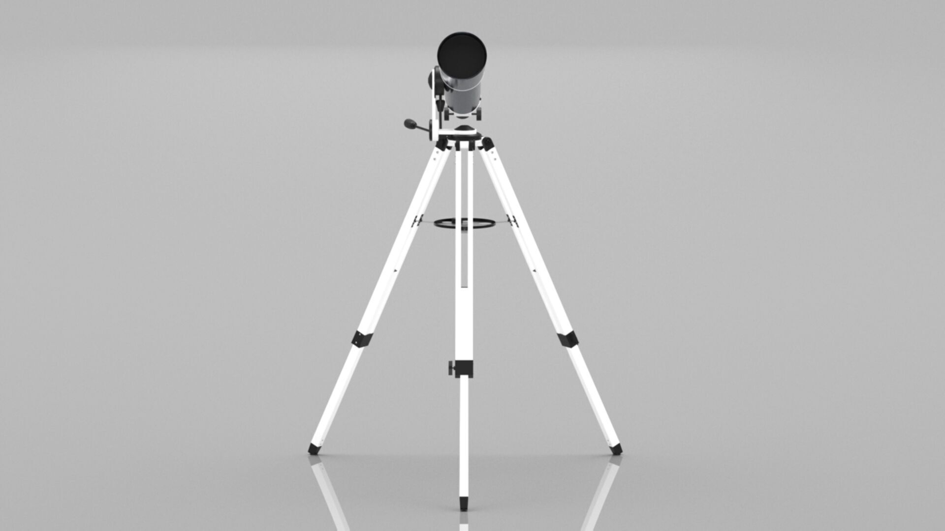 Celestron Omni AZ 102 Telescope with Smartphone Adapter Low-poly 3D model_1