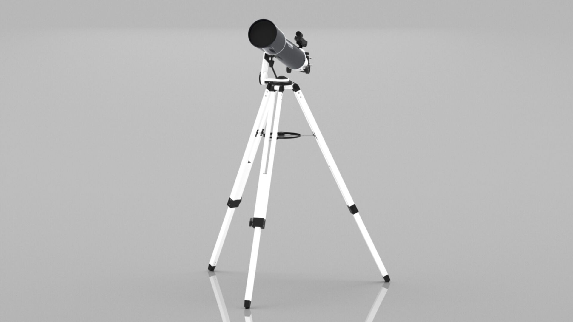 Celestron Omni AZ 102 Telescope with Smartphone Adapter Low-poly 3D model_14