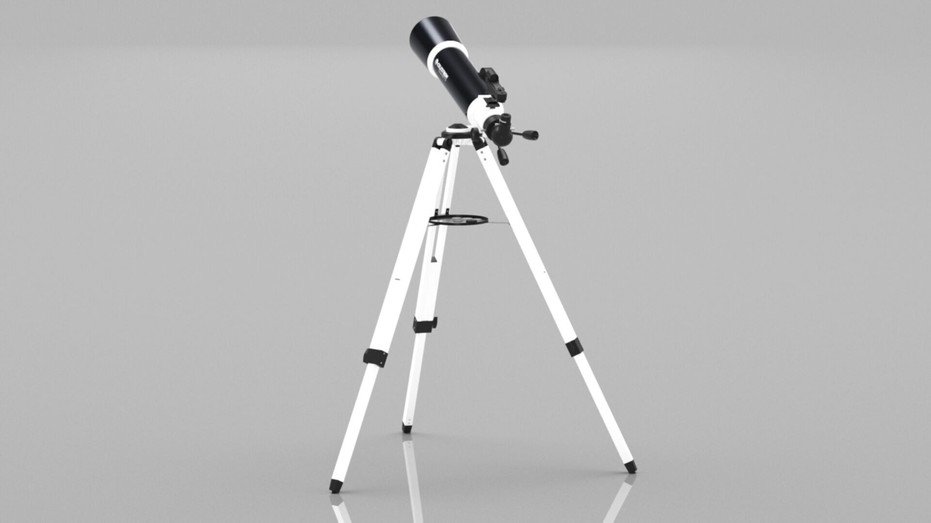 Celestron Omni AZ 102 Telescope with Smartphone Adapter Low-poly 3D model_9
