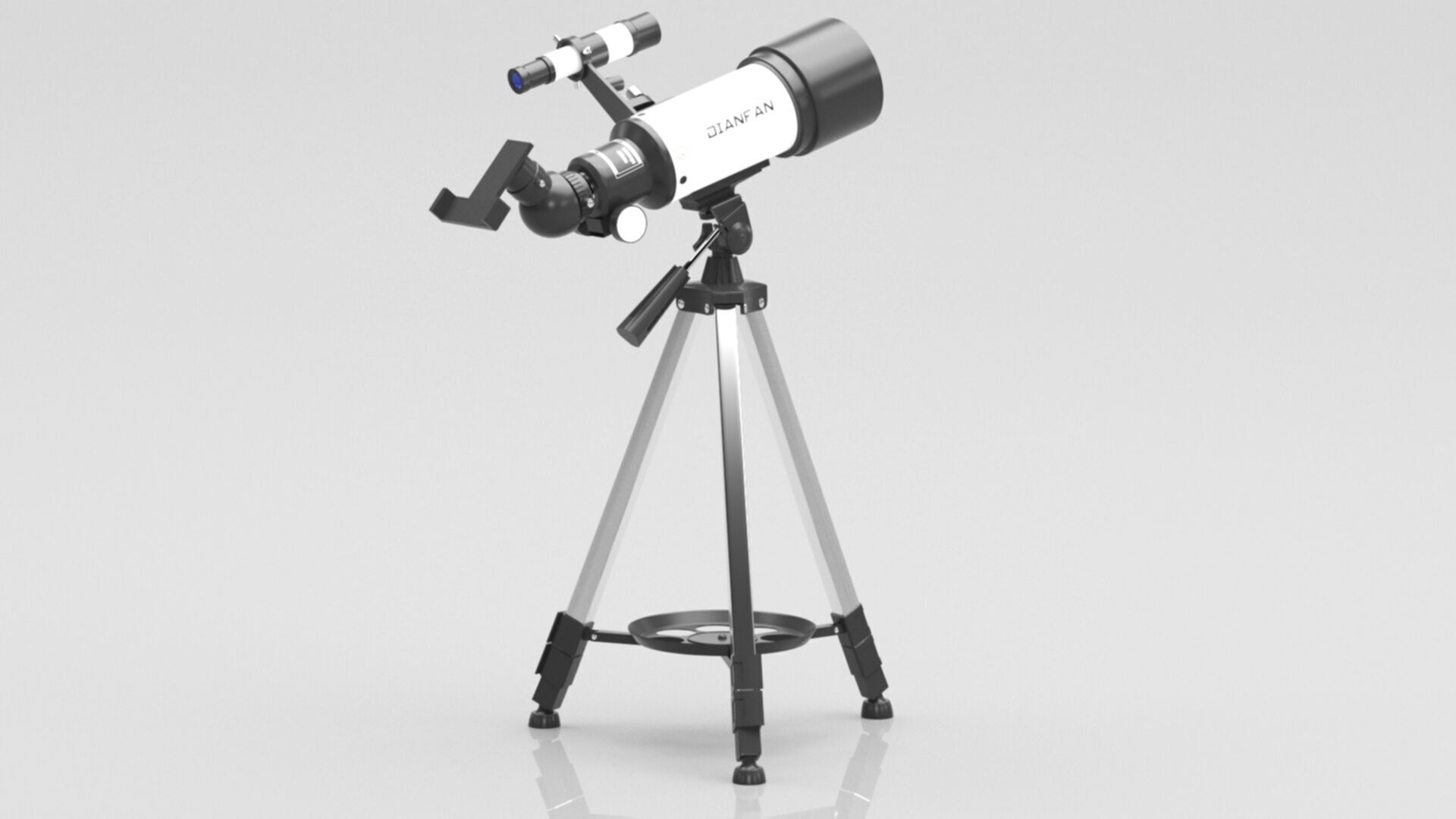 Telescopes for Astronomy Beginners Low-poly 3D model_7