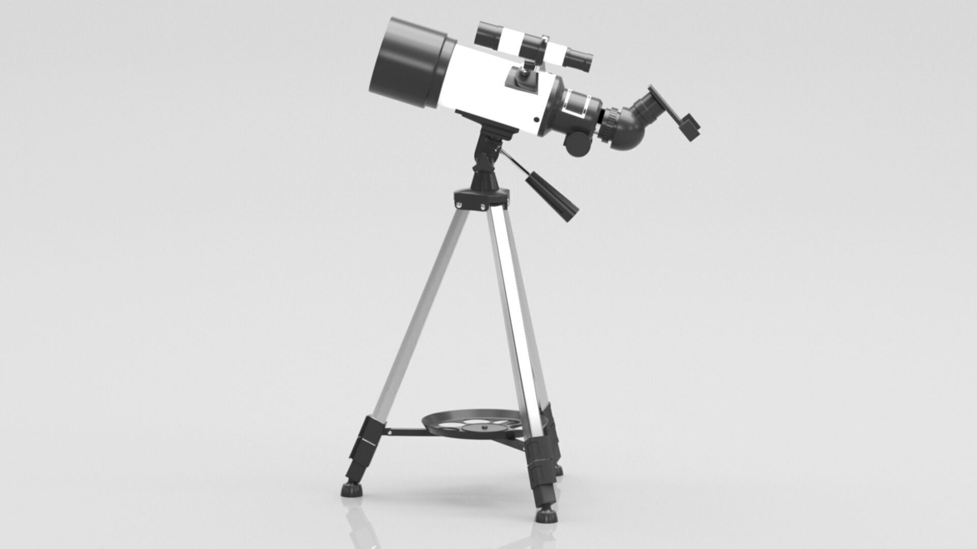 Telescopes for Astronomy Beginners Low-poly 3D model_11