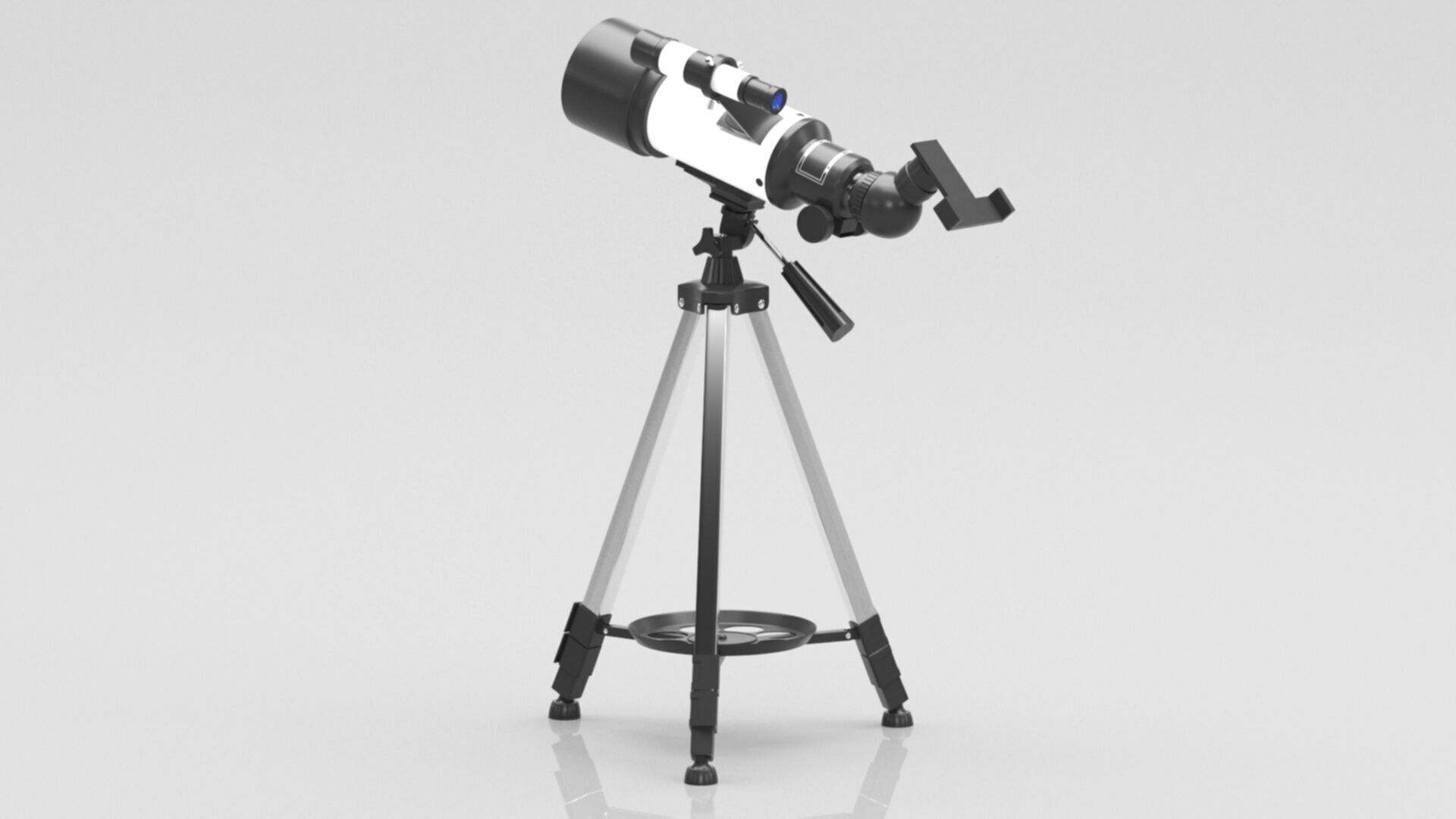 Telescopes for Astronomy Beginners Low-poly 3D model_10