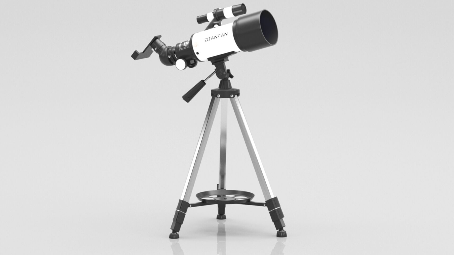 Telescopes for Astronomy Beginners Low-poly 3D model_5