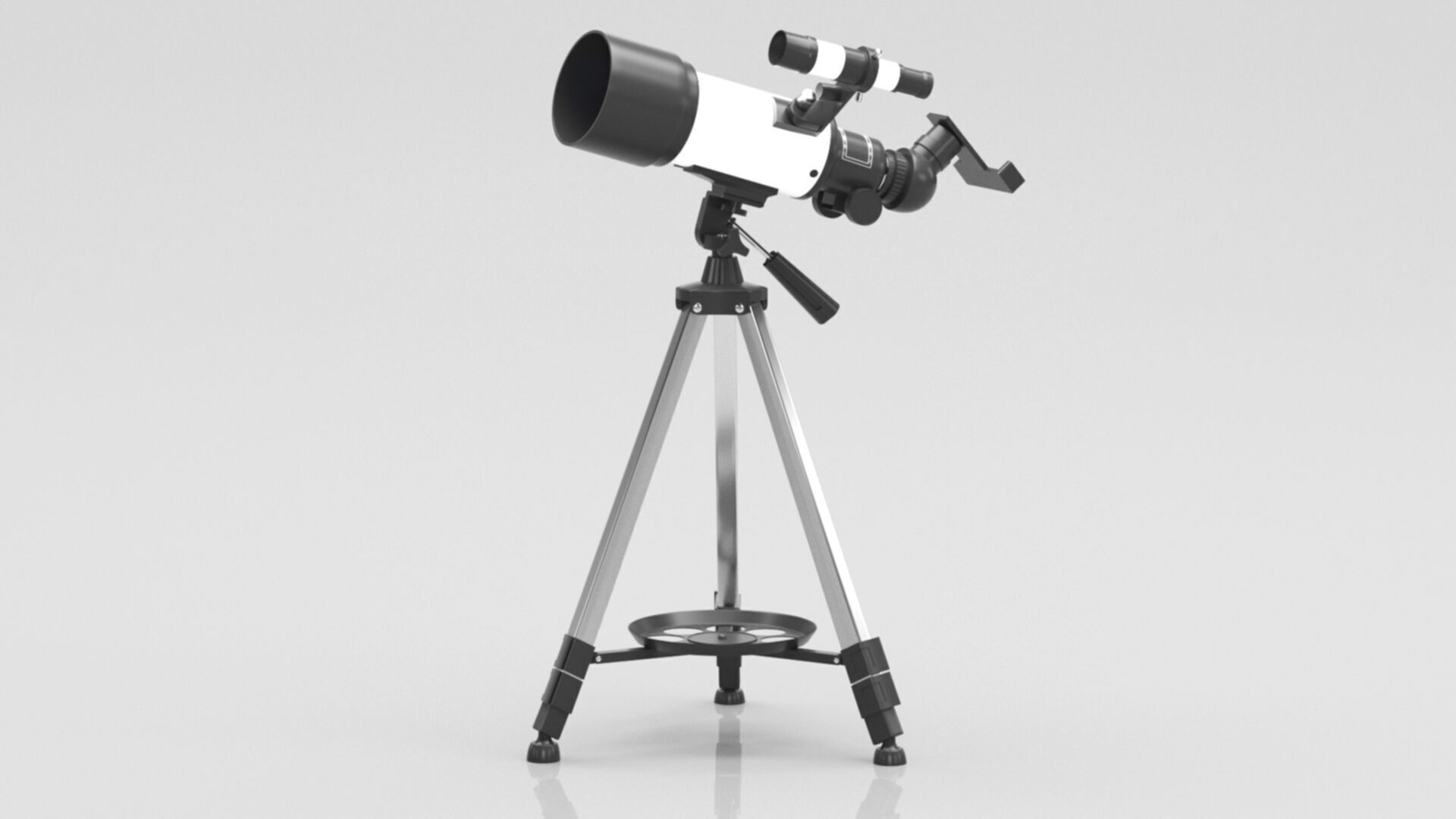 Telescopes for Astronomy Beginners Low-poly 3D model_12